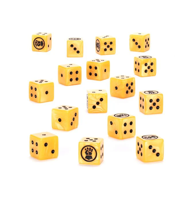 55-64 Warhammer 40000: Imperial Fists Dice - Image 2