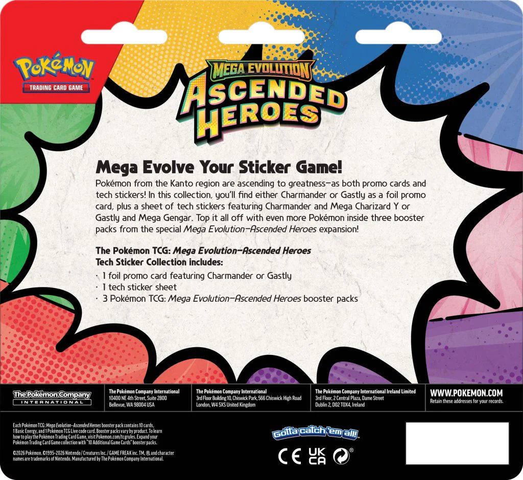 Ascended Heroes: Tech Sticker Collection—Gastly | Pokemon TCG - Image 3