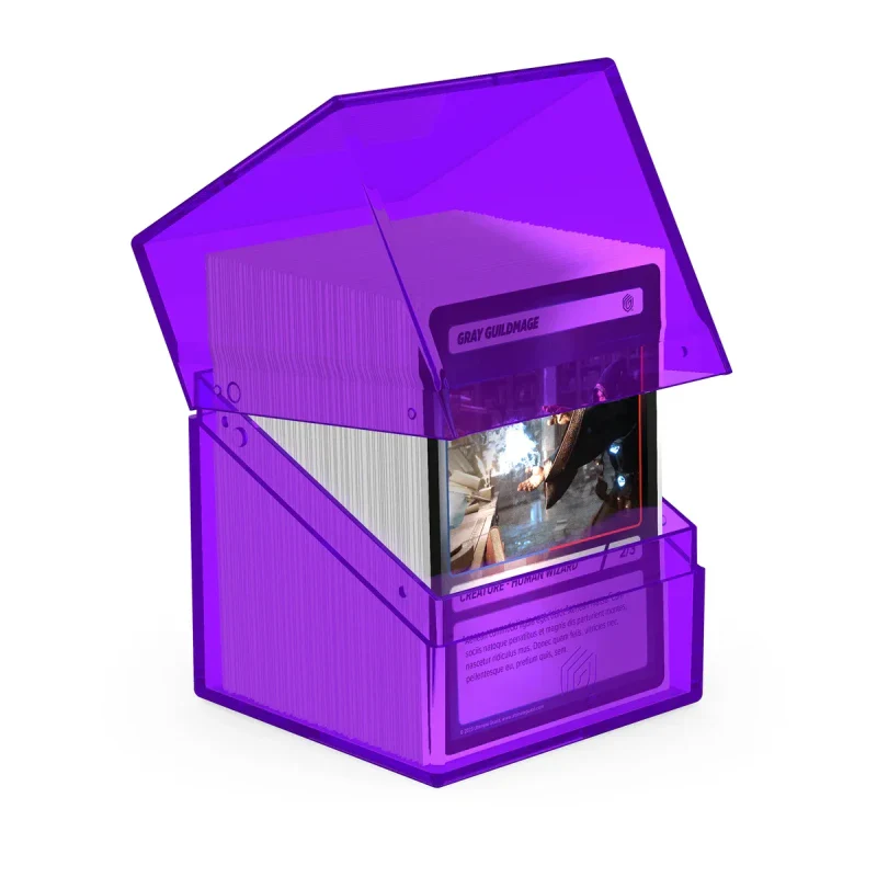 Boulder 100+ Deck Case (Clear - Amethyst) | Ultimate Guard - Image 3