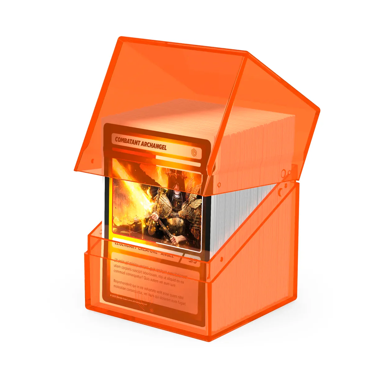 Boulder 100+ Deck Case (Clear - Poppy Topaz) | Ultimate Guard - Image 5