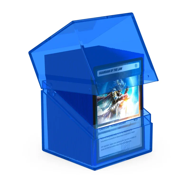 Boulder 100+ Deck Case (Clear - Sapphire) | Ultimate Guard - Image 3