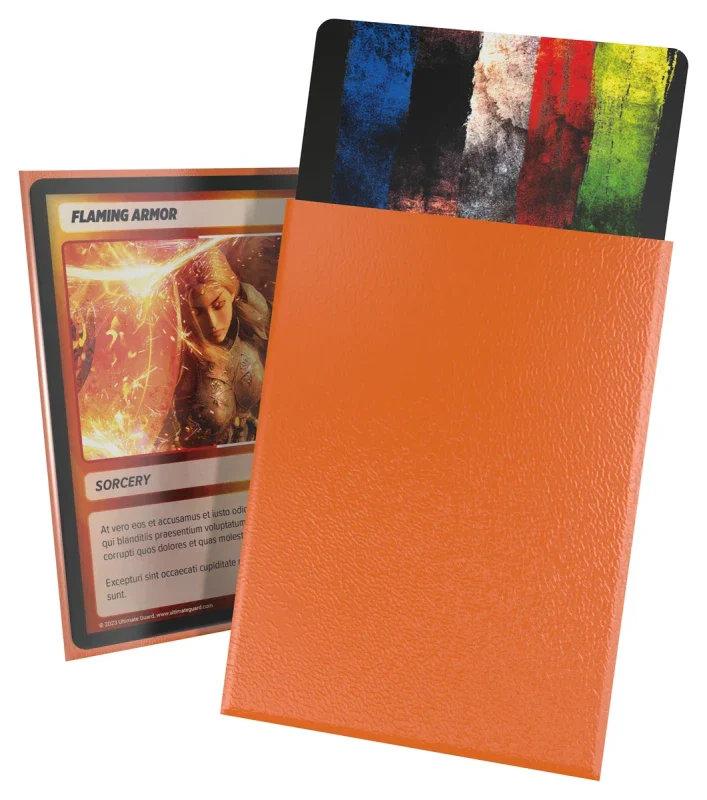 Cortex Sleeves Standard Size (100) - Matte Poppy Topaz - Image 2