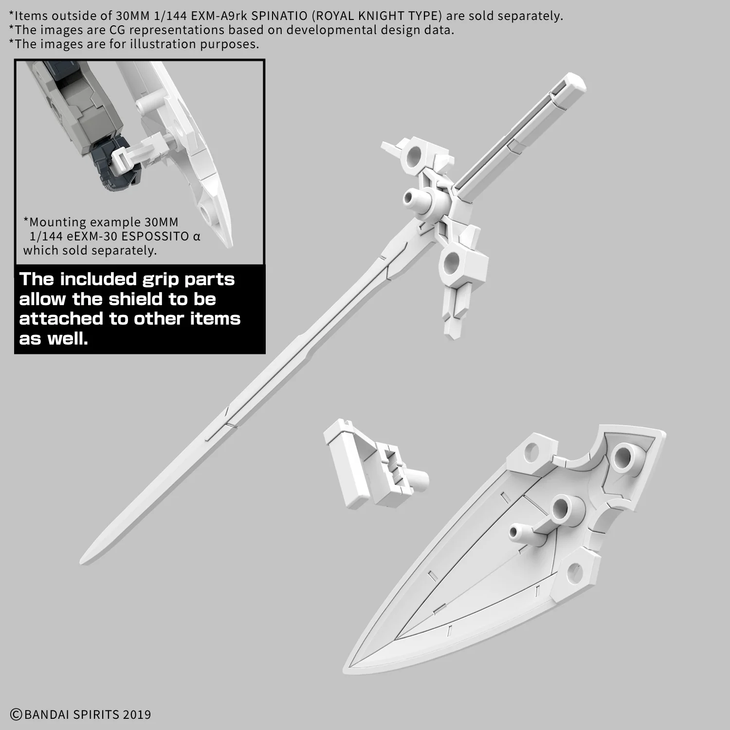 EXM-A9RK Spinatio (Royal Knight Type) | 30MM 1/144 - Image 7