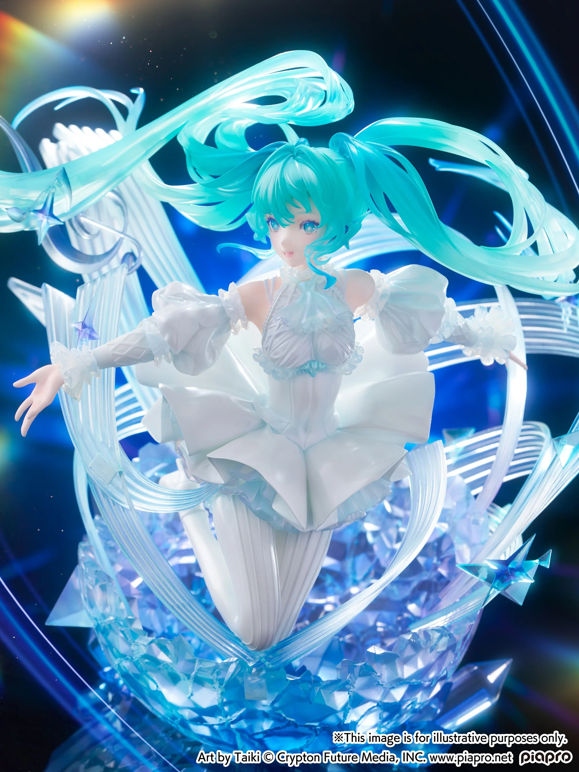 Hatsune Miku: Crystal Dress Ver. | 1/7 Shibuya Scramble Figure - Image 10
