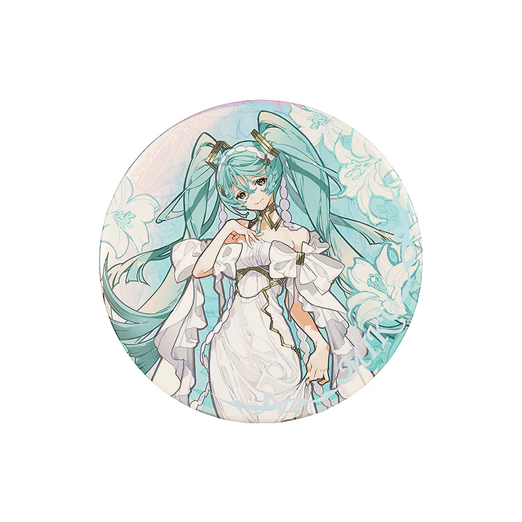 Hatsune Miku feat. Yoneyama Mai Extra Large Pinback Button - Image 2