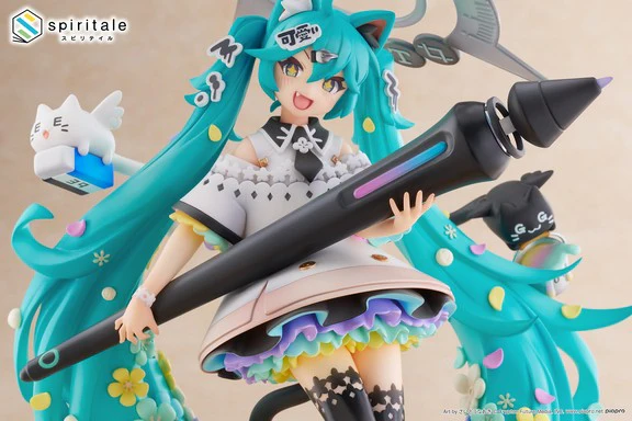 Hatsune Miku × Naoki Saito “My Figure Making!” ~The Painter Ver.~ | 1/7 Scale Figure - Image 8