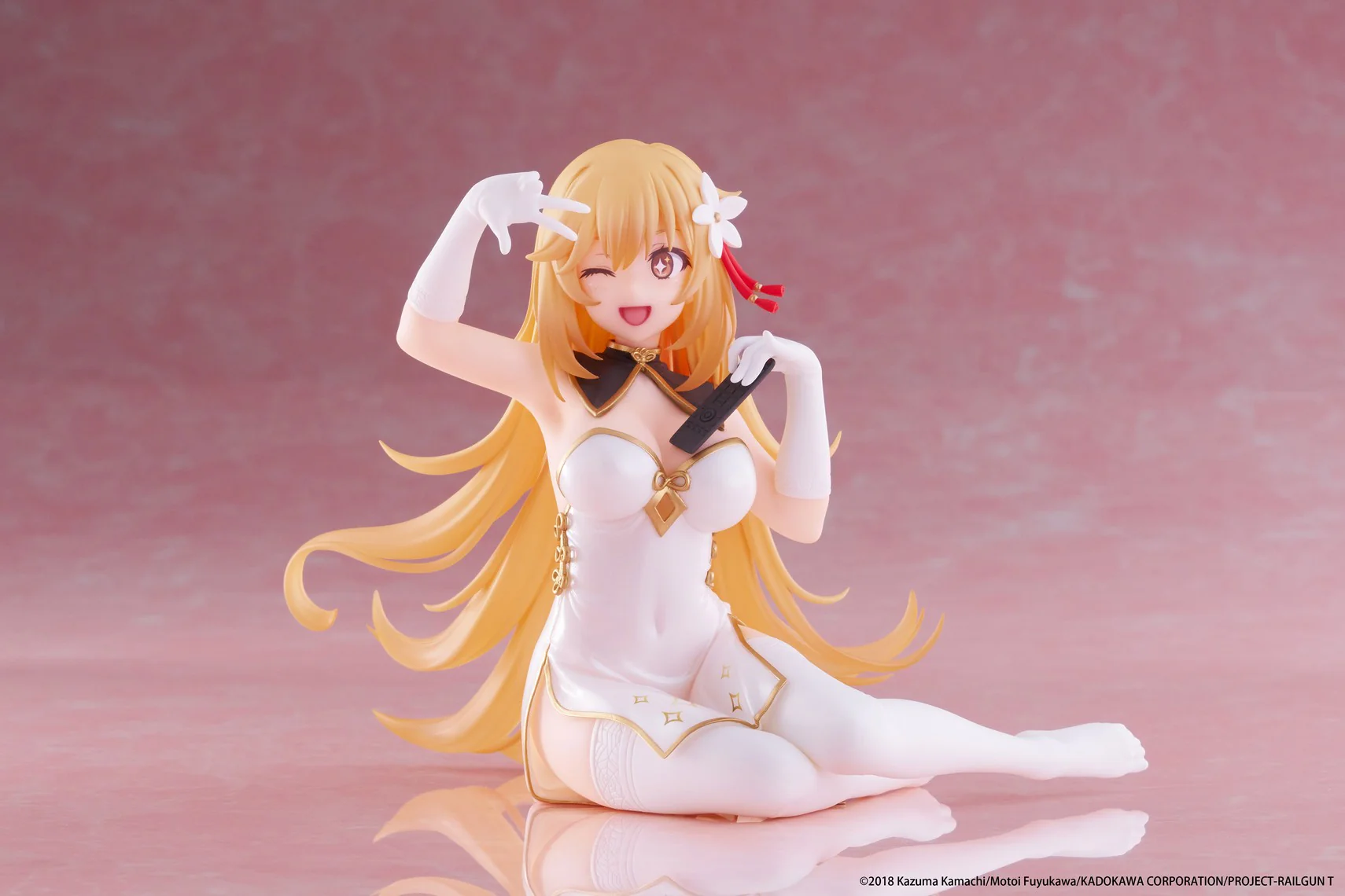 Misaki Shokuhou: Chinese Dress Ver. | Desktop Cute Figure - Image 3