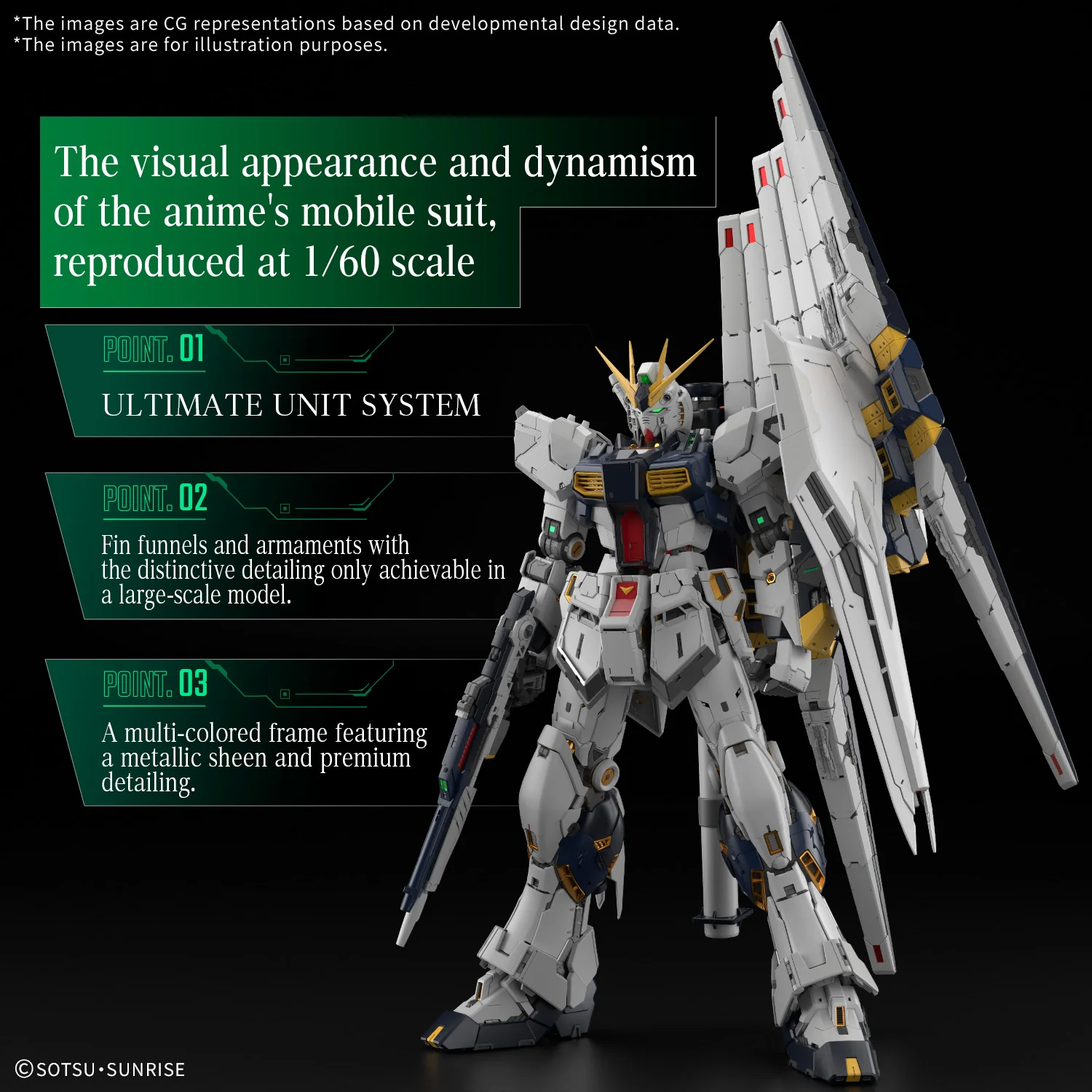 Nu Gundam | PG Unleashed 1/60 - Image 4