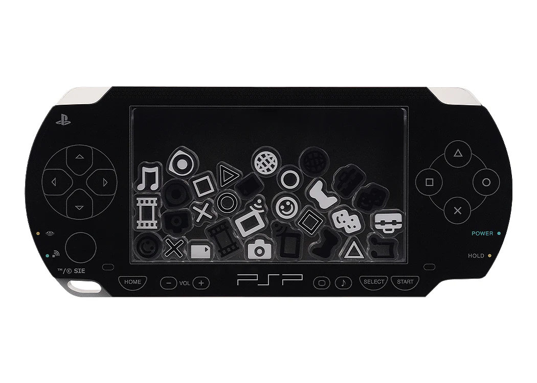PSP™ (PlayStation™Portable) Rattle Acrylic Stand: Black Ver. - Image 2