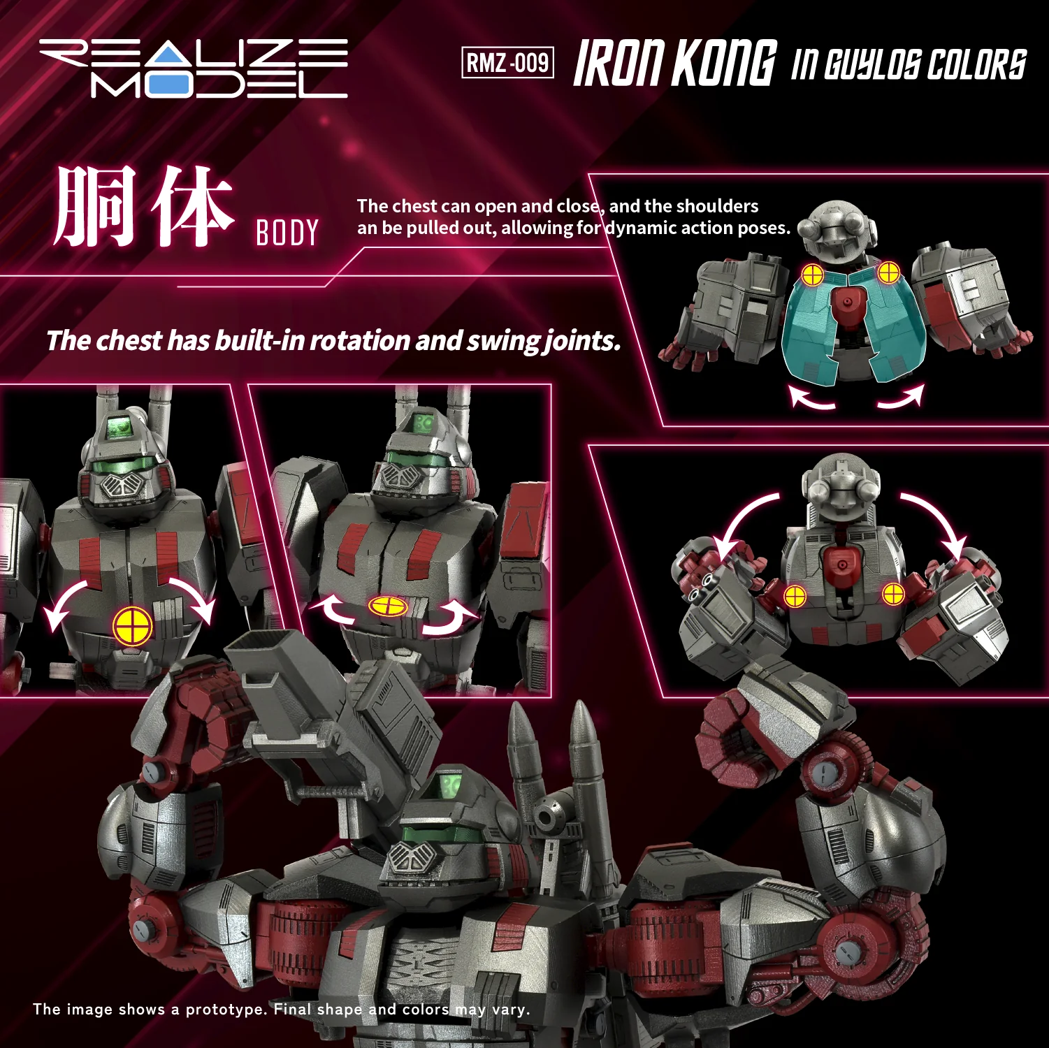 RMZ-009 Iron Kong (Guylos Color) | 1/100 Realize Model - Image 5