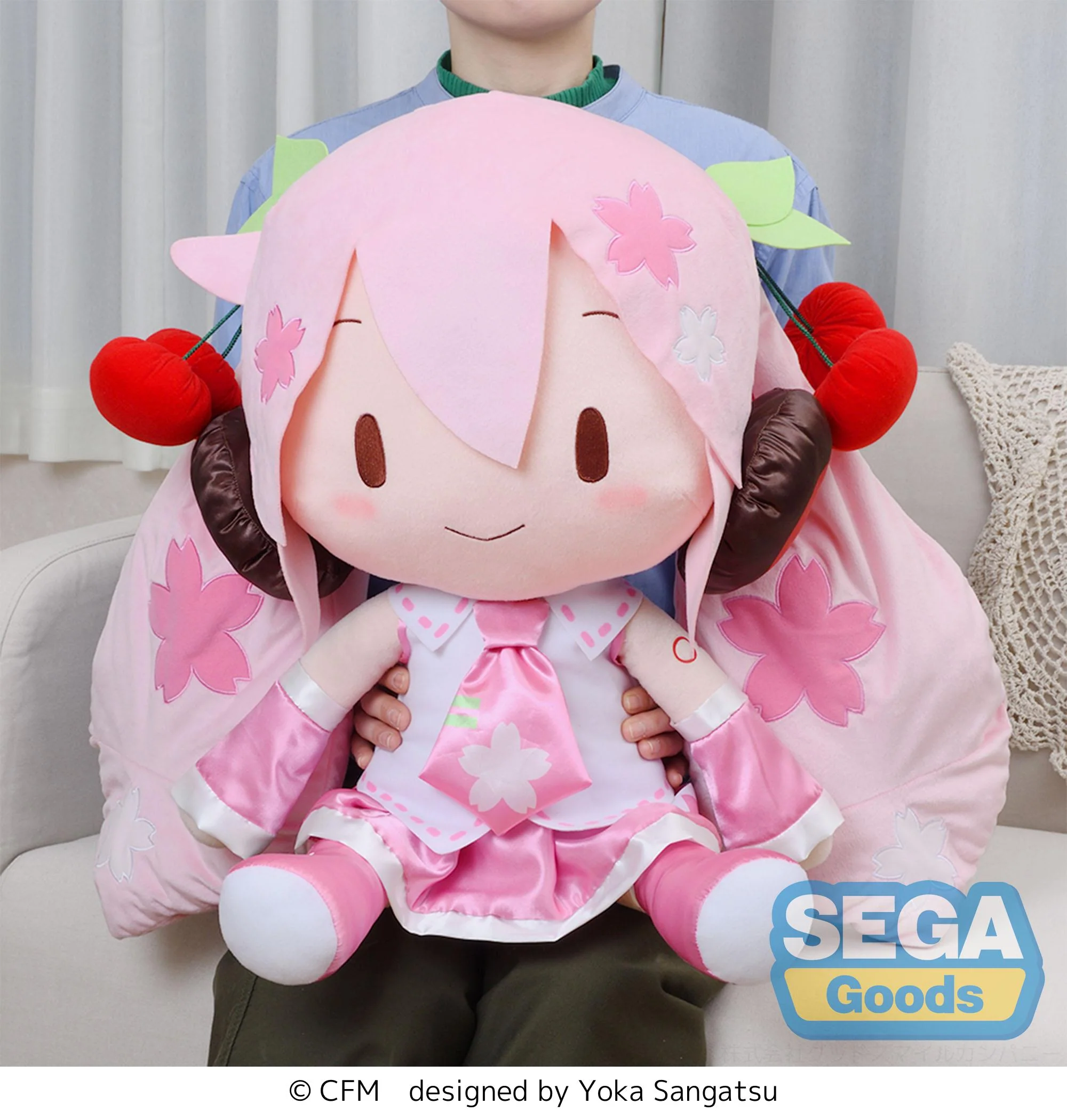 Sakura Miku Fuwapetit Dodeka Jumbo Plush - Image 2