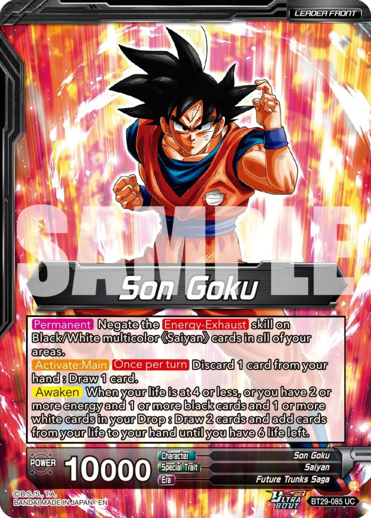 Son Goku // SSB Kaio-Ken Son Goku, Striking a God (BT29-085) [Fearsome Rivals] - Image 2