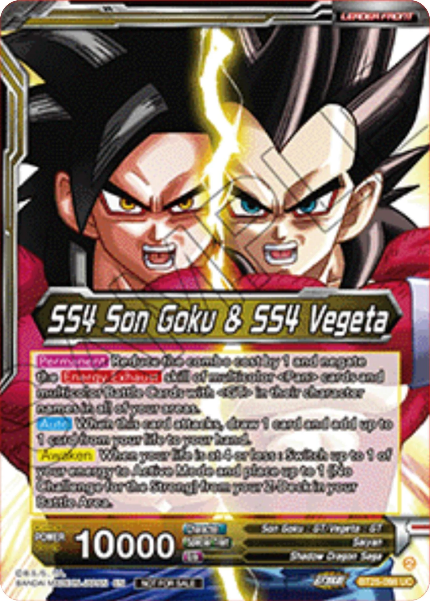 SS4 Son Goku & SS4 Vegeta // SS4 Gogeta, Strongest Fusion Explosion (Champion) (BT25-098) [Tournament Promotion Cards] - Image 2